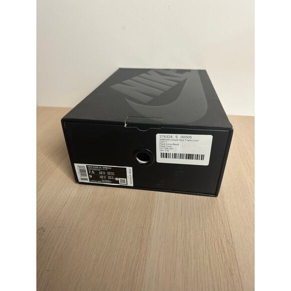 Nike x AMBUSH Dunk High Flash Lime Size 9W - LIKE NEW - Picture 11 of 11